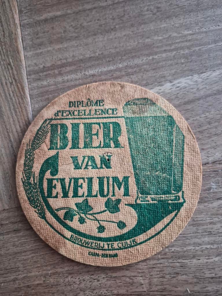 Bier viltje Brouwerij Cevelum Cuijk 'Diplôme d'Excellence', Ophalen of Verzenden