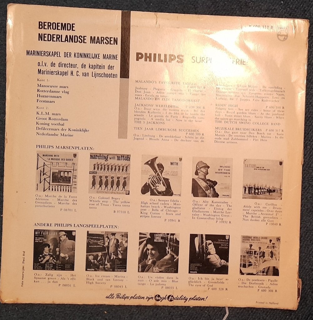 LP BEROEMDE NEDERLANDSE MARSEN, Ophalen of Verzenden, Gebruikt, 12 inch