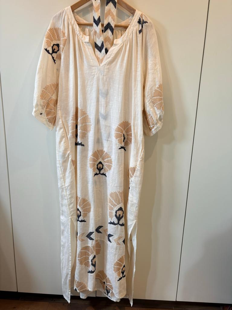 Greek Archaic Kori Maxi Jurk - nieuw - Maat M, Kleding | Dames, Jurken, Maat 38/40 (M), Verzenden, Wit, Nieuw