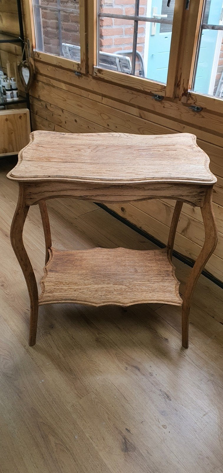 Eikenhouten bijzettafel - 70x47x76 cm