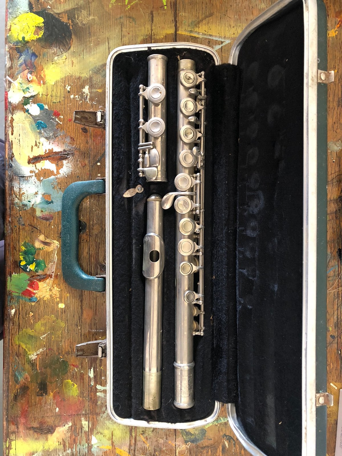 Dwarsfluit, oud., Muziek en Instrumenten, Blaasinstrumenten | Dwarsfluiten en Piccolo's, Ophalen of Verzenden, Zo goed als nieuw