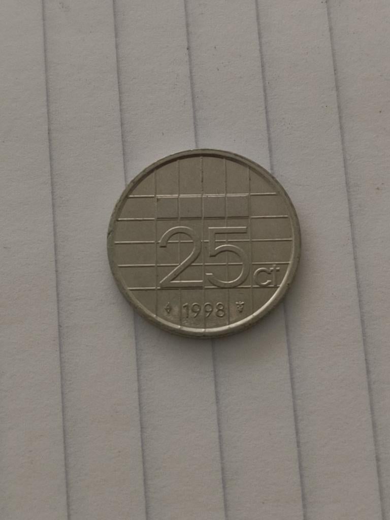 Nederlandse 25 cent munt uit 1998, Verzenden, Overige landen, Overige waardes