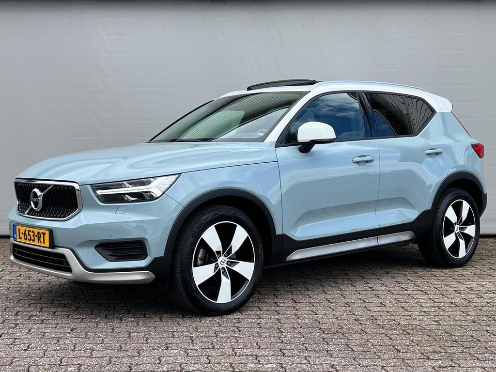 Volvo XC40 T4 190PK | Momentum Pro | Panoramadak | Leder | V, Auto's, Automaat, 15 km/l, 1969 cc, Blauw