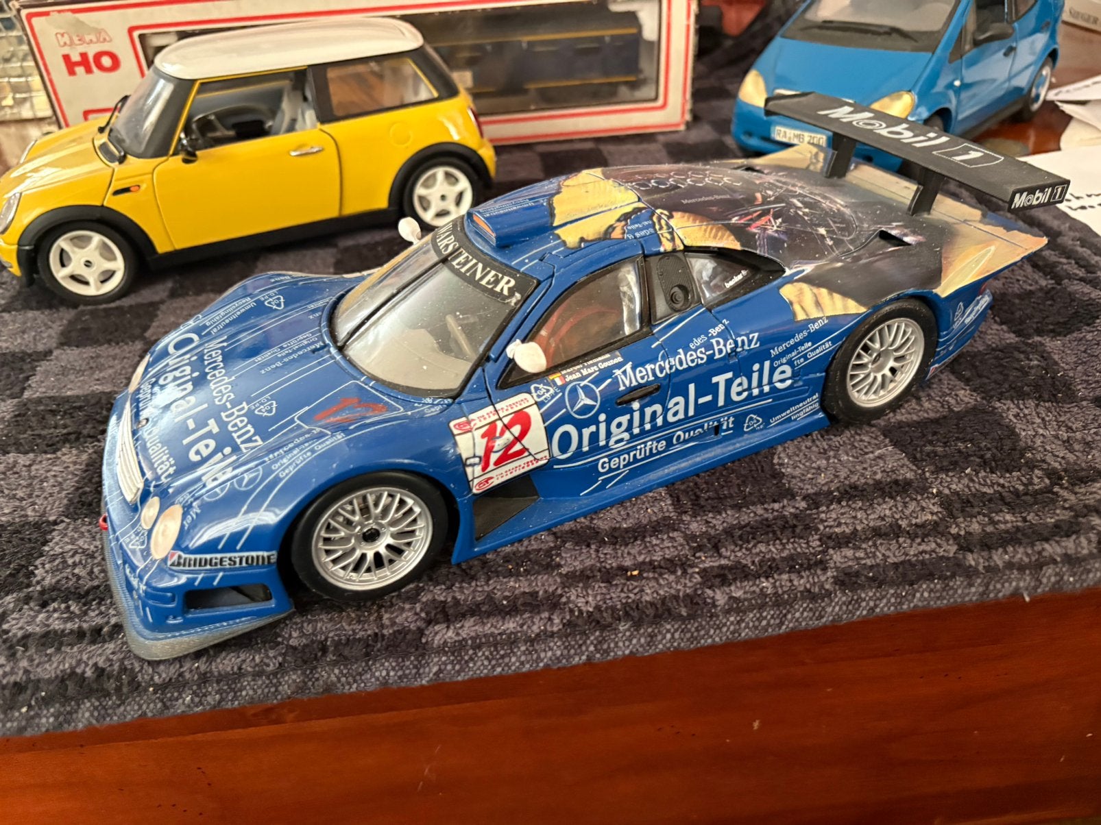 Mercedes.  CLK -  GTR.          Maisto., Ophalen of Verzenden, Zo goed als nieuw, Maisto