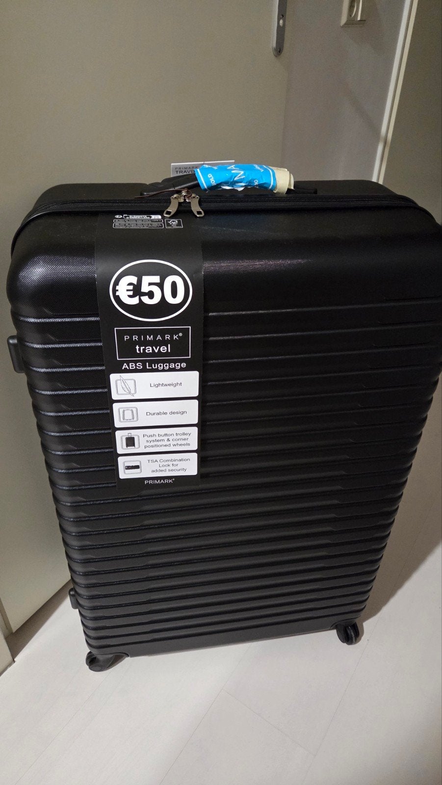 Travel ABS Koffer Zwart - Lichtgewicht & Duurzaam, 30 cm of meer, Zwart, Nieuw, Wieltjes