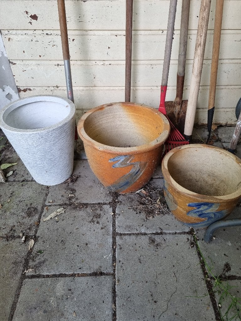 bloempotten, Tuin en Terras, Bloempotten, Ophalen, Gebruikt, Rond, Minder dan 40 cm