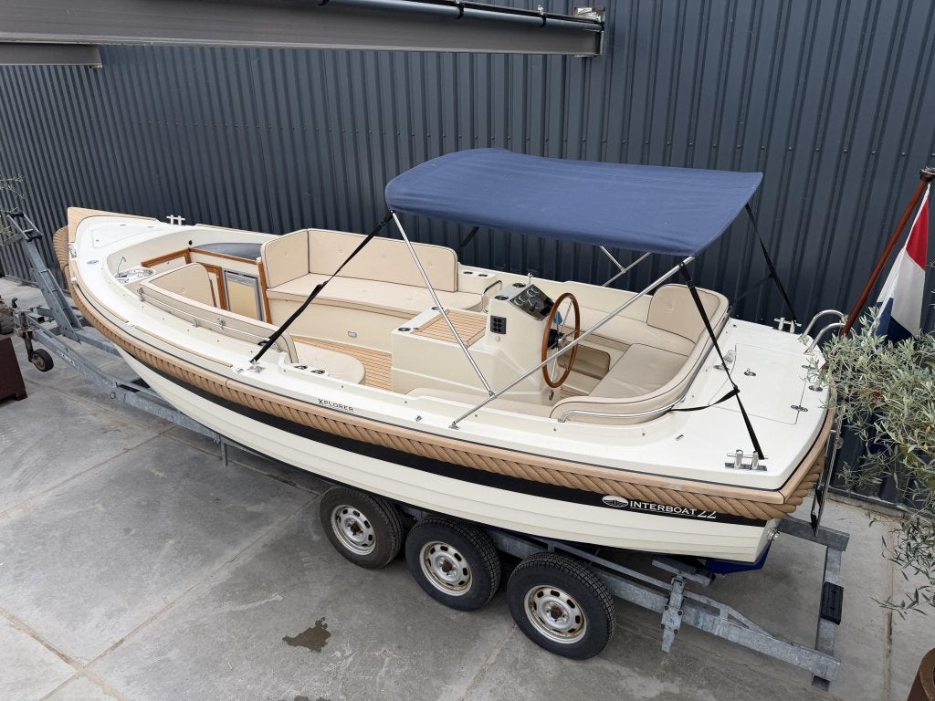 Interboat 22 Xplorer Vetus 4 CILINDER!! Toilet Koelkast BJ10, Overige typen, Interboat, Diesel, Zo goed als nieuw