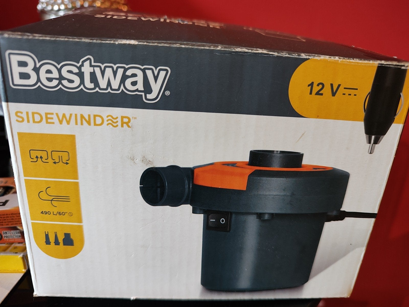 Bestway Sidewinder 12V Luchtpomp - Elektrisch, Ophalen of Verzenden, Zo goed als nieuw, Elektrisch