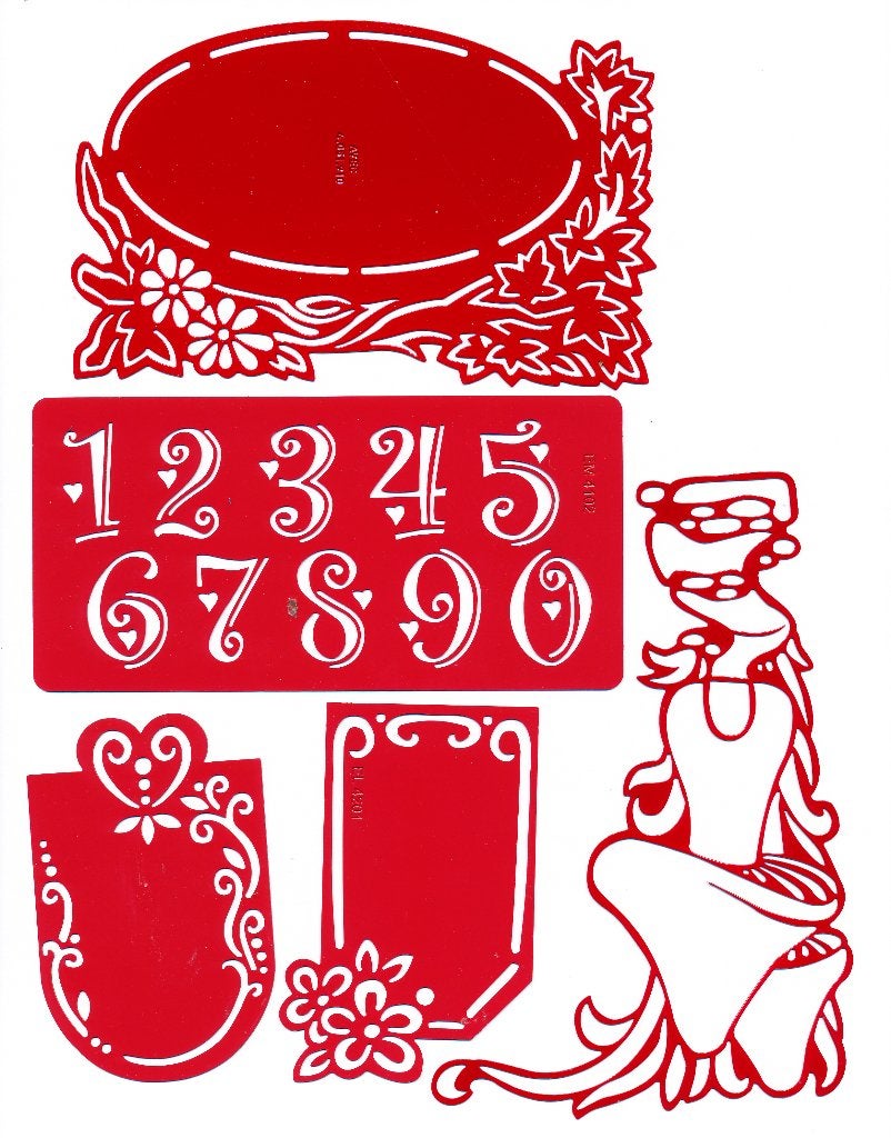 Snijmal / Embossingmal ( 5 malletjes ), Verzenden, Gebruikt, Overige thema's, Pons of Mal
