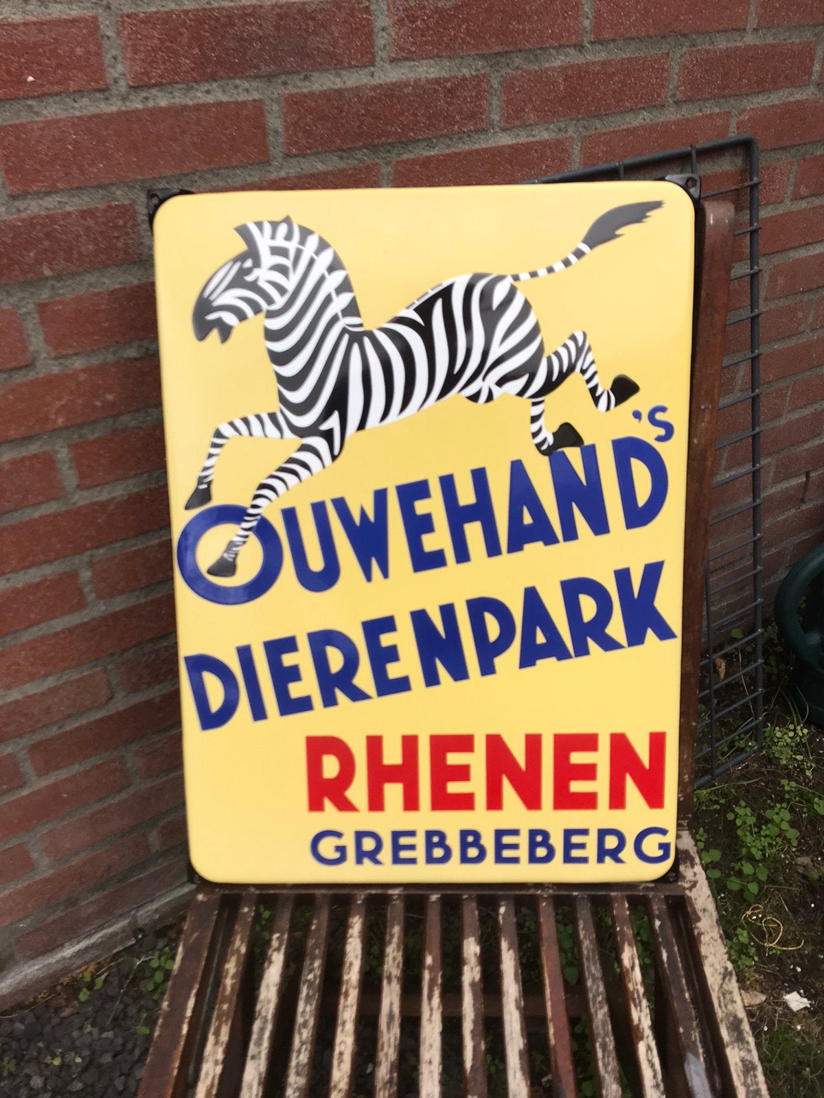 Ouwehands Dierenpark emaille reclamebord, Ophalen of Verzenden, Zo goed als nieuw