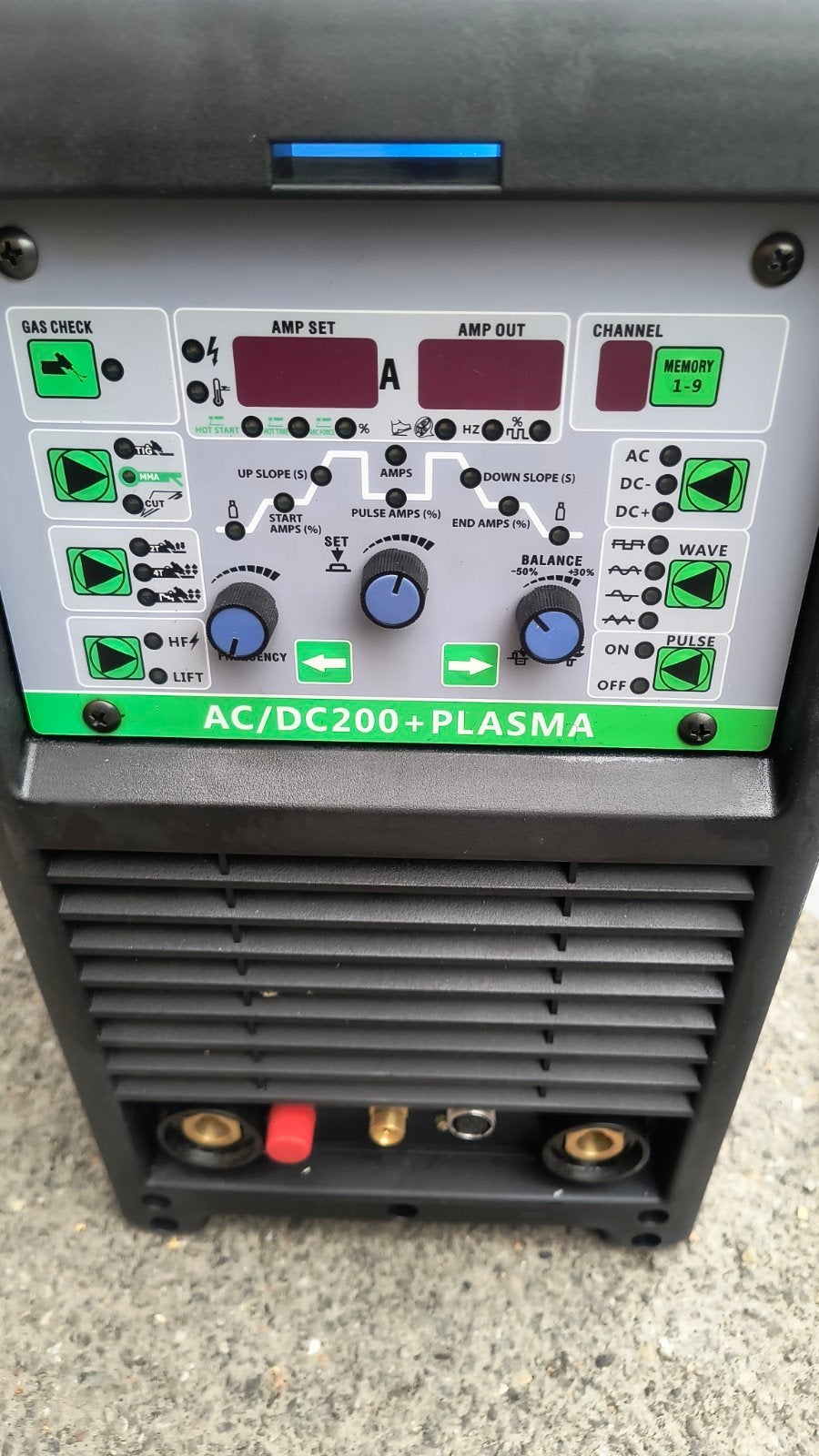 tig AC DC puls mma 200A lastoestel  en plasmasnijder, Ophalen, Zo goed als nieuw, 150 tot 250 ampère, Overige typen