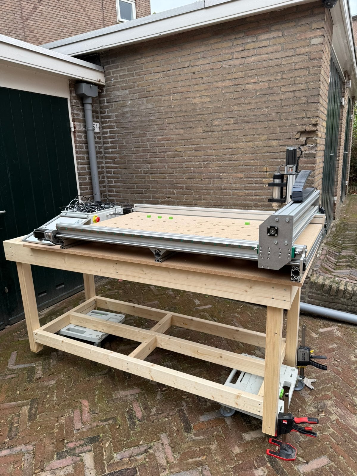 CNC portaal freesmachine 160x80 incl. Laptop met Mach3, Ophalen, Zo goed als nieuw, Elektrisch, Overige soorten