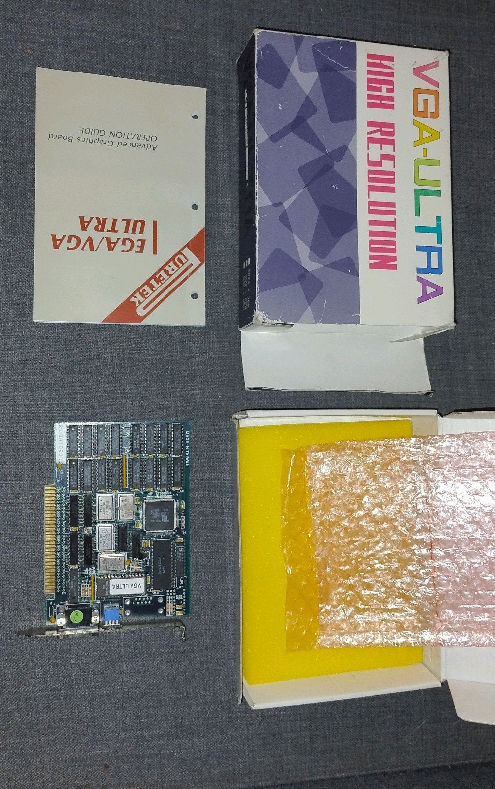 8-Bit ISA VGA Ultra videokaart in doos (tseng chip), Ophalen of Verzenden