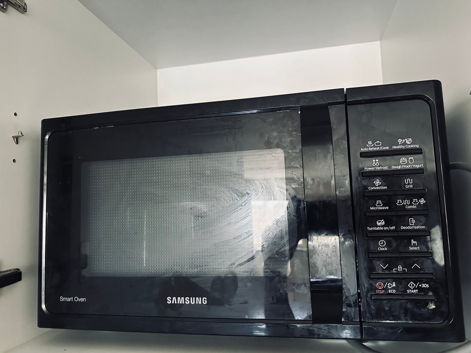 Samsung MC28H5015AK Smart Oven Combimagnetron, Witgoed en Apparatuur, Magnetrons, Ophalen, Combimagnetron, Gebruikt, Grill