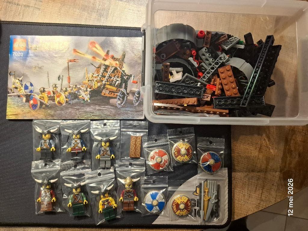 Lego Vikings 7020 Army of Vikings with Heavy Artillery Wagon, Gebruikt, Overige thema's, Lego, Ophalen of Verzenden