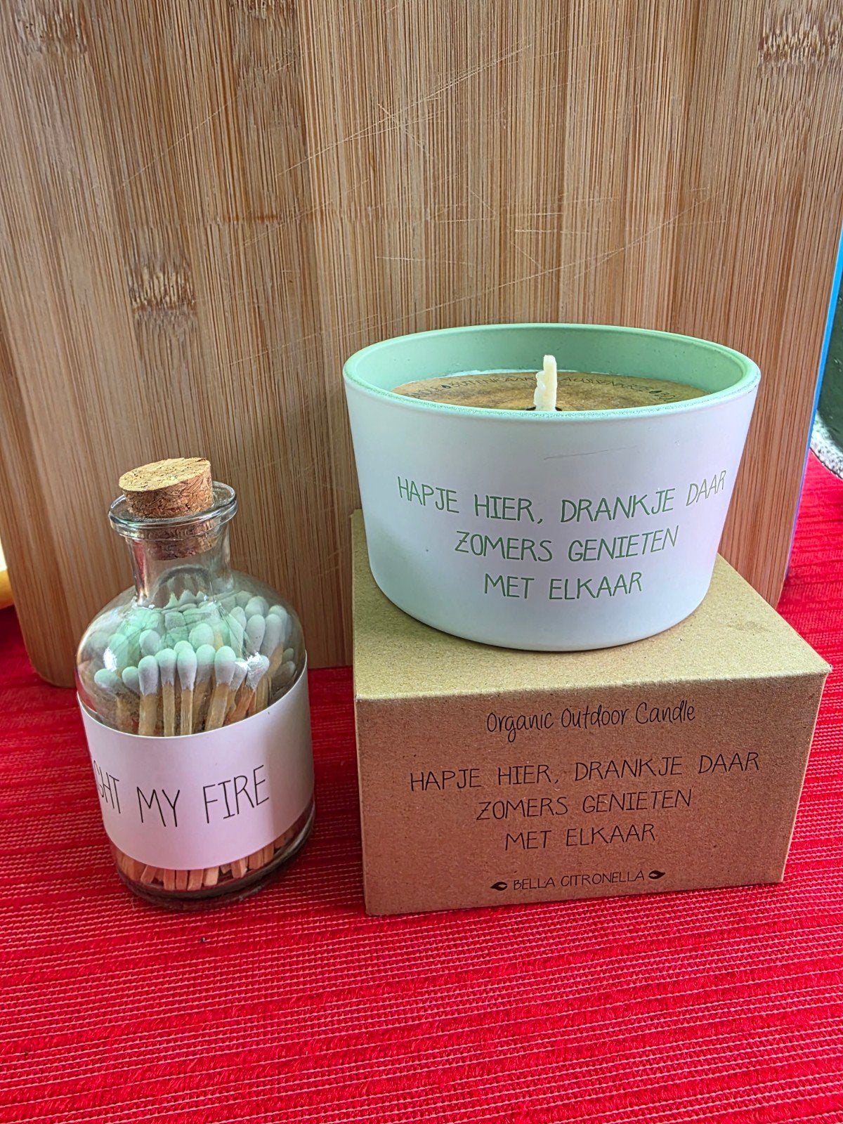 My Flame Buitenkaars en lucifers, Ophalen, Nieuw, Kaars