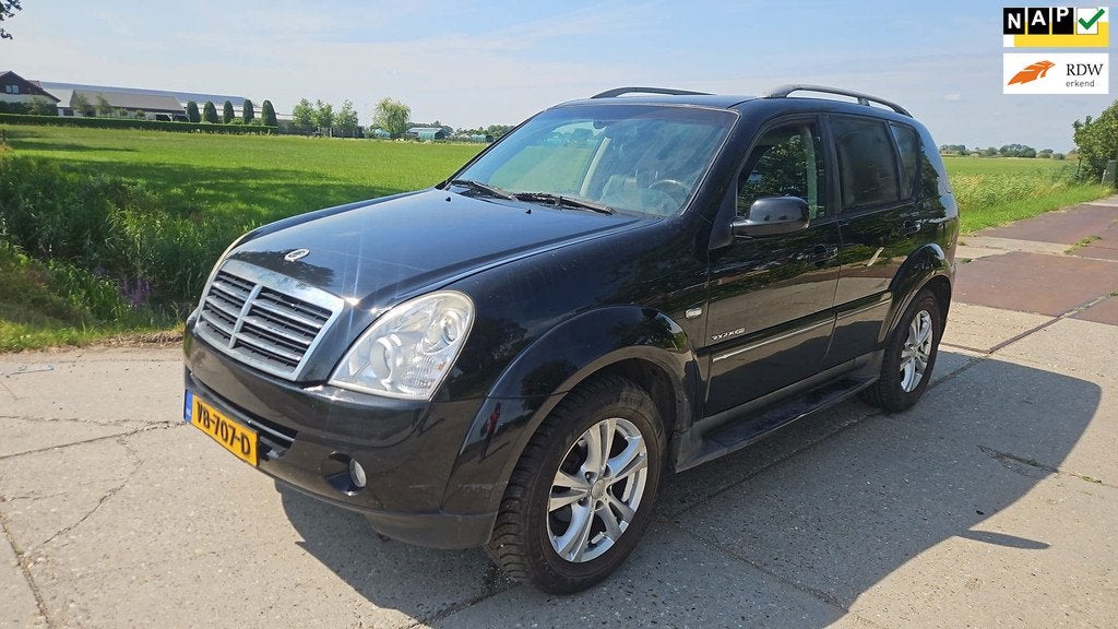 SsangYong Rexton RX 270 XVT Sapphire/ grijskenteken/ automaa, Auto's, Bestelauto's, Bedrijf, Te koop, 4x4, ABS, Achteruitrijcamera