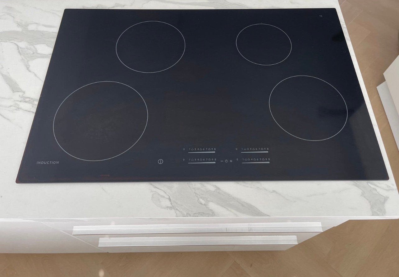 Fijne ikea inductiekookplaat te koop, Ophalen, Gebruikt, 4 kookzones, Inbouw