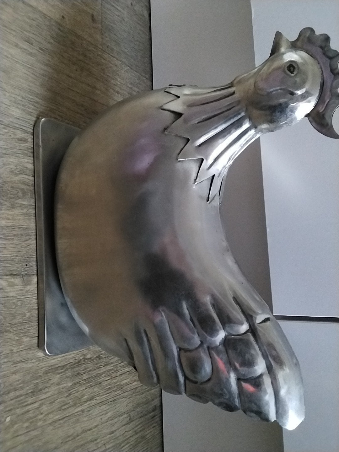 metalen kip  36 cm, Ophalen of Verzenden, Zo goed als nieuw, Overige soorten, Beeldje of Figuurtje