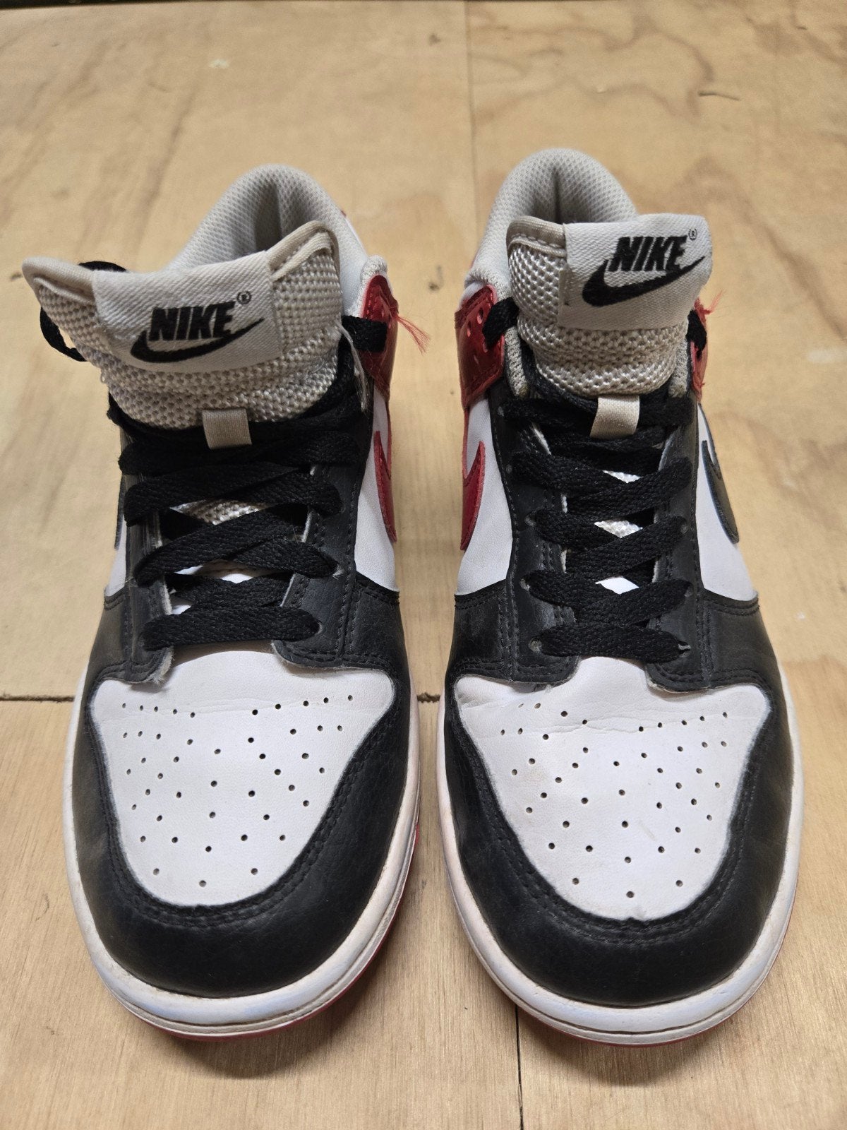 Nike Dunk Low Rood Zwart Wit Sneakers Maat 38.5, Ophalen of Verzenden