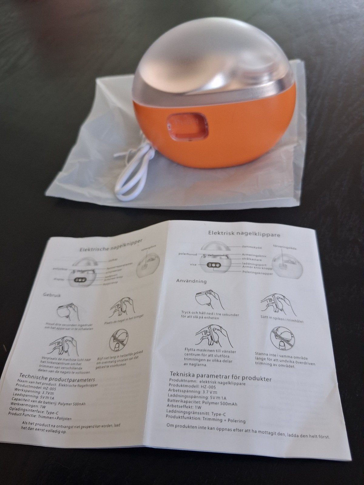 Elektrische nagelknipper - Nieuwstaat, Ophalen of Verzenden, Zo goed als nieuw, Hand- en Voetverzorging