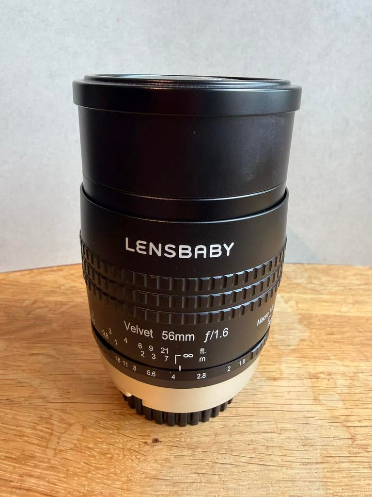 In prijs verlaagd, Lensbaby velvet 56, Ophalen of Verzenden, Zo goed als nieuw, Minder dan 50 mm, Overige typen