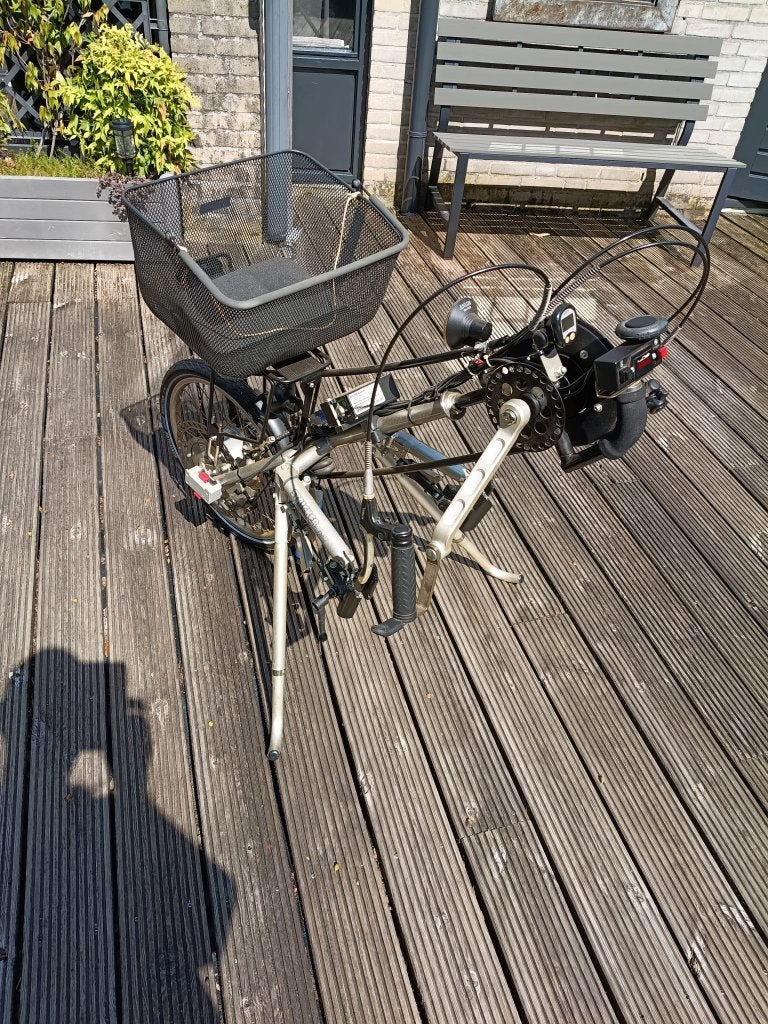 Stricker handbike met elektrische ondersteuning, Ophalen, Gebruikt, Elektrische rolstoel