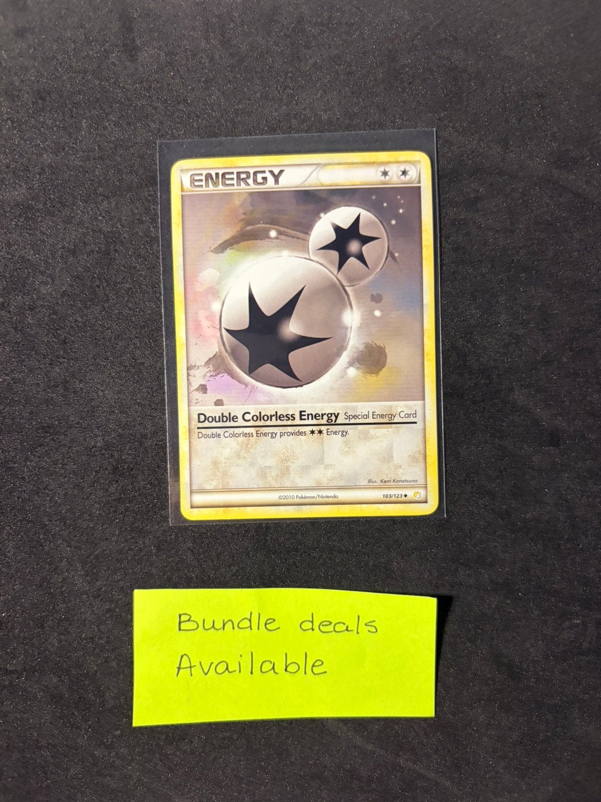 Pokemon double colorless energy 103 - Heartgold & Soulsilver, Verzenden, Zo goed als nieuw, Losse kaart