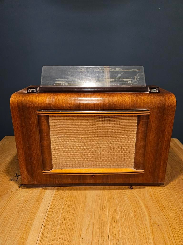 Philips BX671A buizenradio uit 1948 - Vintage radio, Ophalen of Verzenden