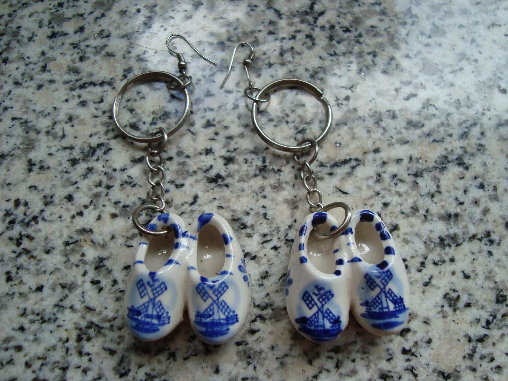 Klompjes oorbellen, Overige materialen, Hangers, Blauw, Nieuw