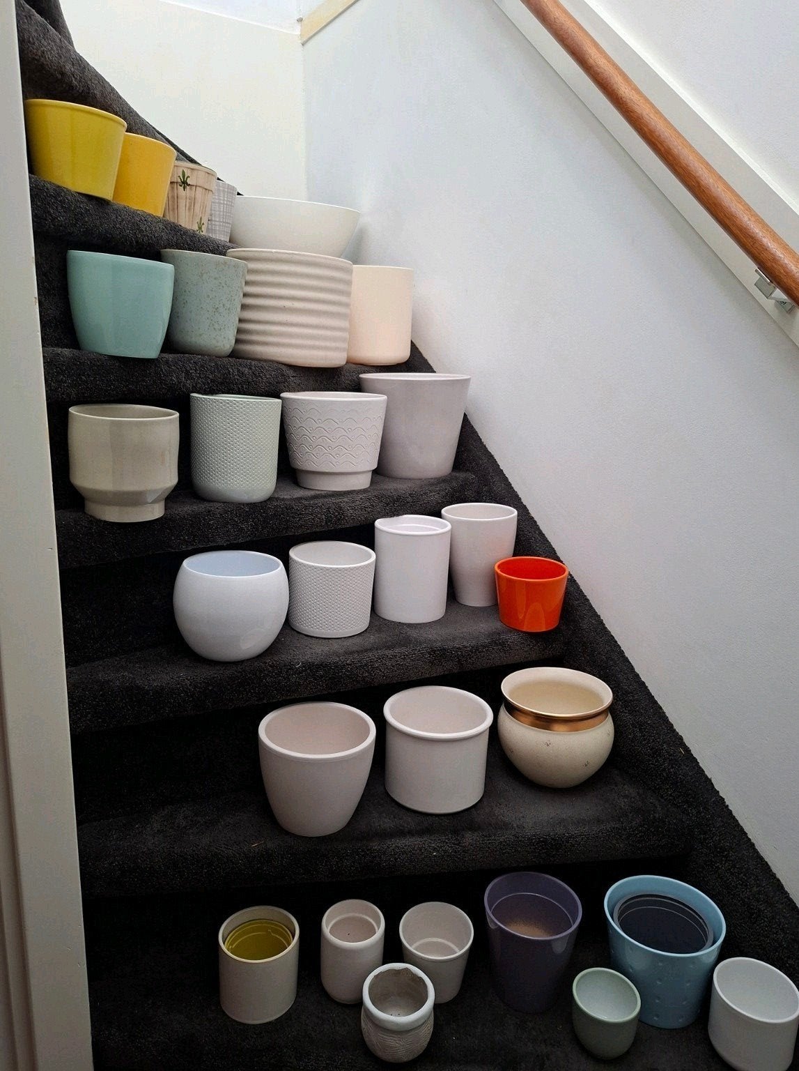 Bloempotten, plantpotten - Verschillende maten, Ophalen of Verzenden, Zo goed als nieuw, Balkon, Aardewerk