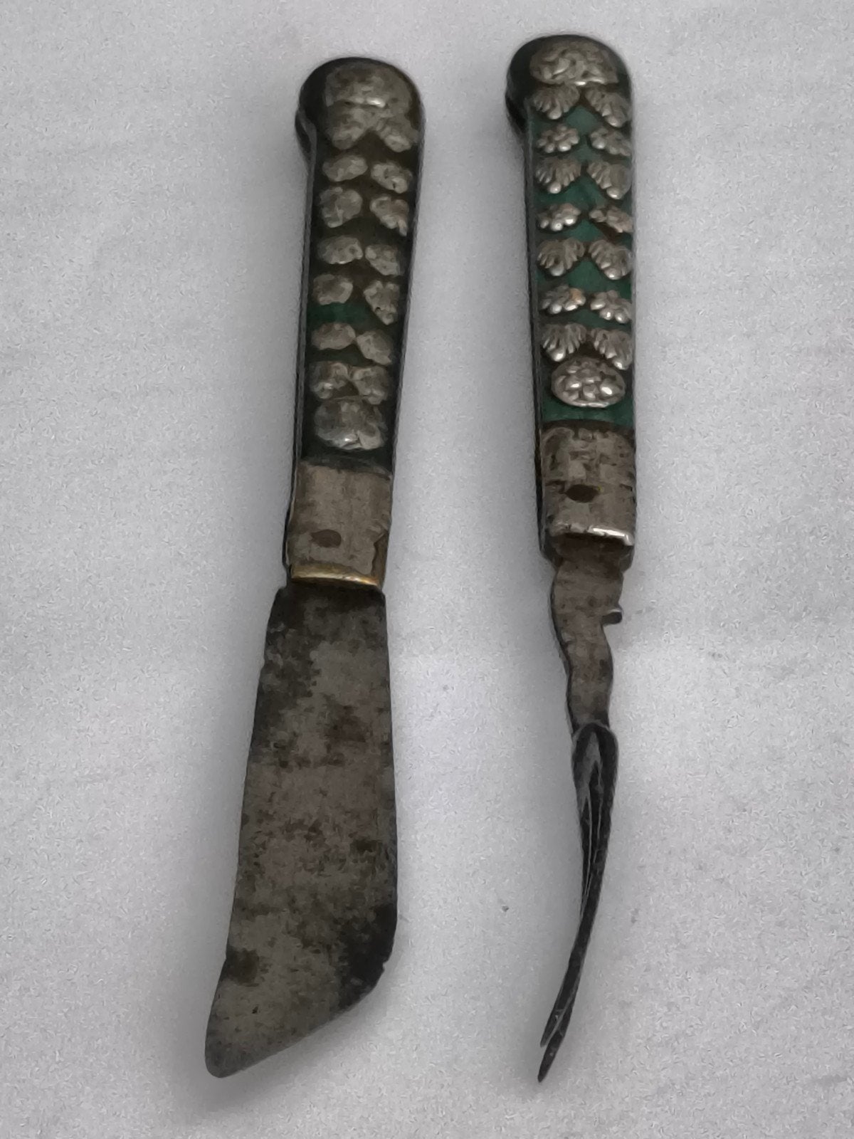 Antiek opvouwbaar bestekset, Duitsland, ca. 1750, Ophalen of Verzenden
