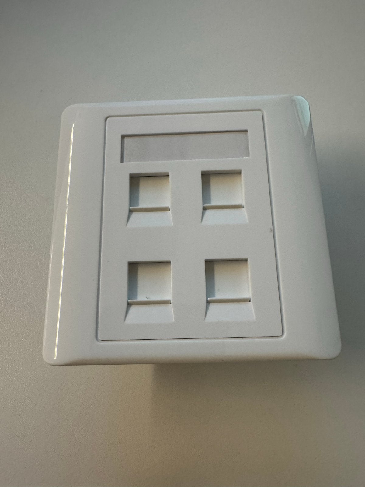 10 x Nieuwe UTP Cat6 Netwerk Wandcontactdoos - 4 Poorts, Ophalen of Verzenden, Nieuw