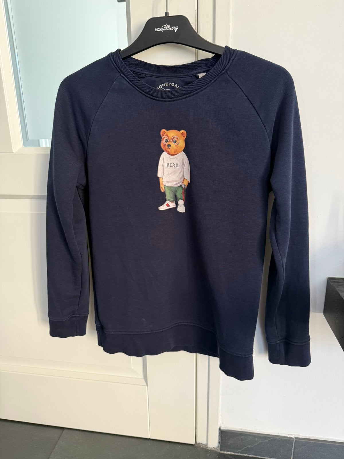 Baron filou honeygang blauwe sweater trui mt 12 14 / 152 164, Ophalen of Verzenden, Gebruikt, Jongen, Trui of Vest