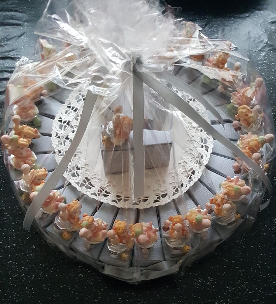 geboorte bedankjes, 2 taarten  van 30 stukken, Ophalen of Verzenden, Nieuw