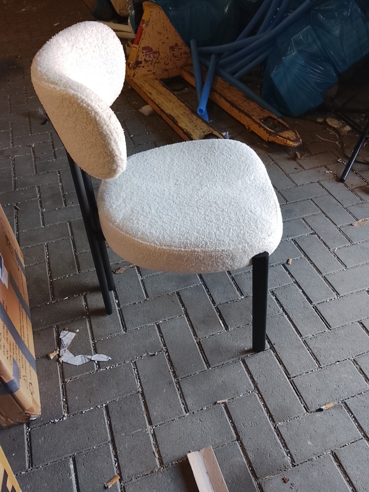Schapenvacht stoeltje zgan 1 stuk, Huis en Inrichting, Stoelen, ., Ophalen of Verzenden, Zo goed als nieuw, Eén