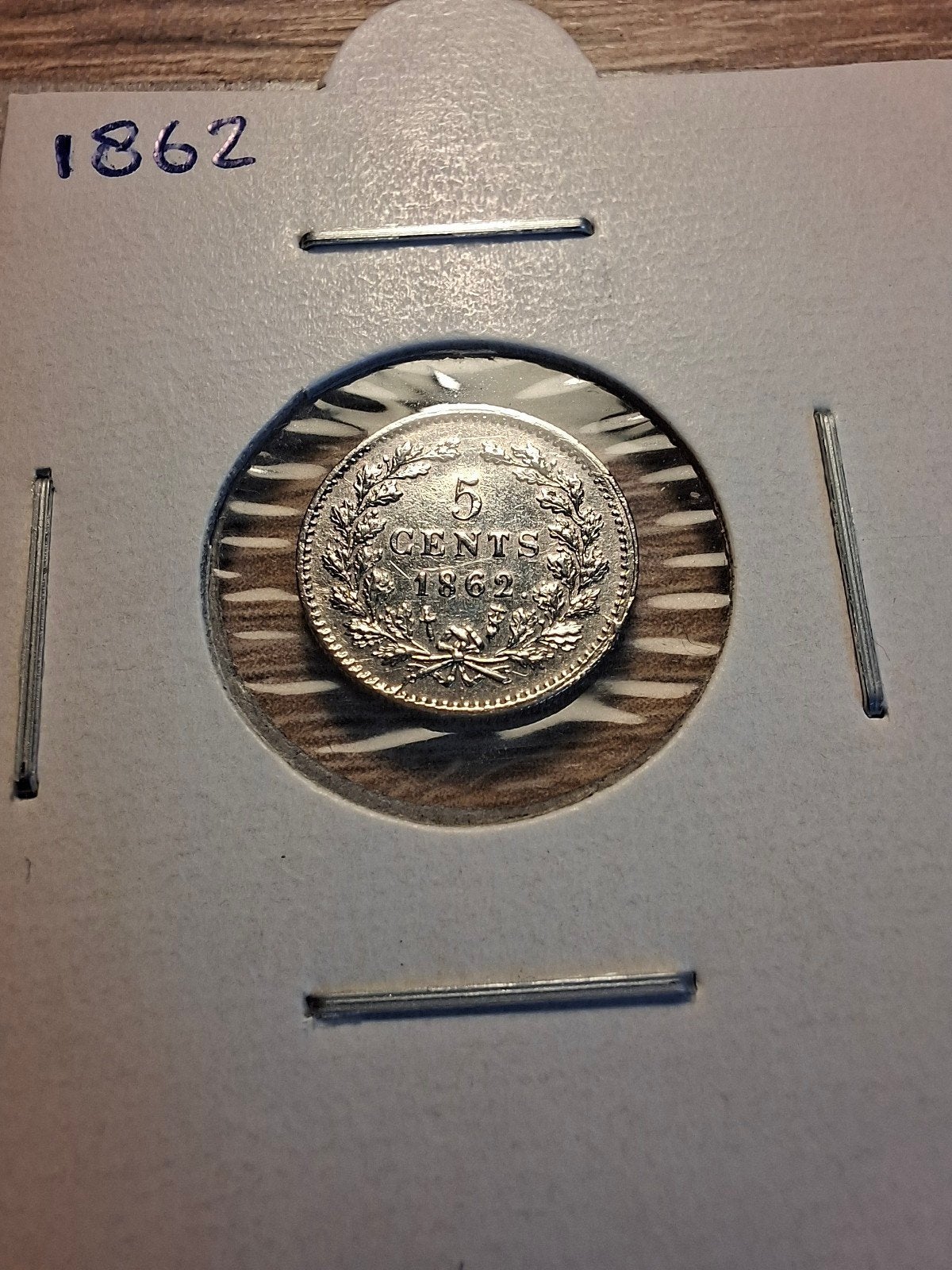 Stuiver / 5 cent 1862 | Willem 3 | Zeer hoge kwaliteit, Koning Willem III, Zilver, Ophalen of Verzenden, Losse munt