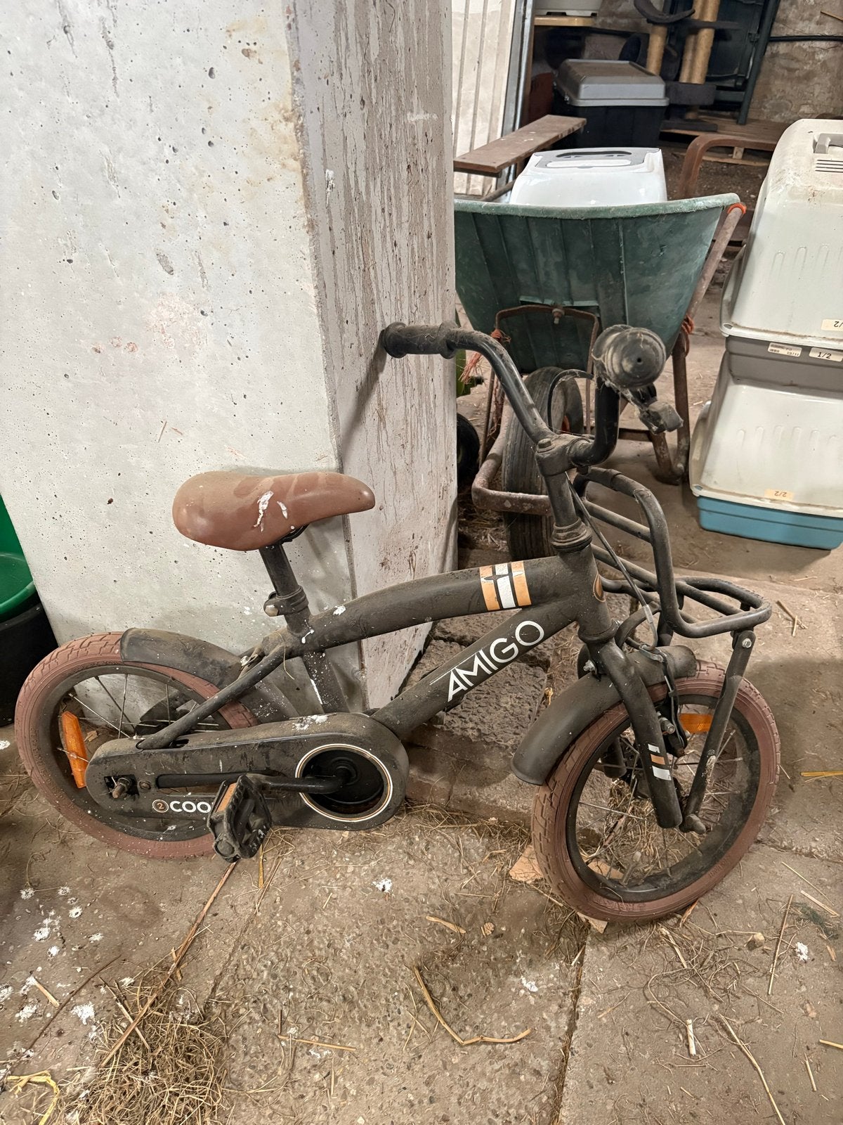 Amigo kinderfiets - 16 inch, Fietsen en Brommers, Fietsen | Kinderfietsjes, Ophalen, Gebruikt, Terugtraprem, 16 tot 20 inch
