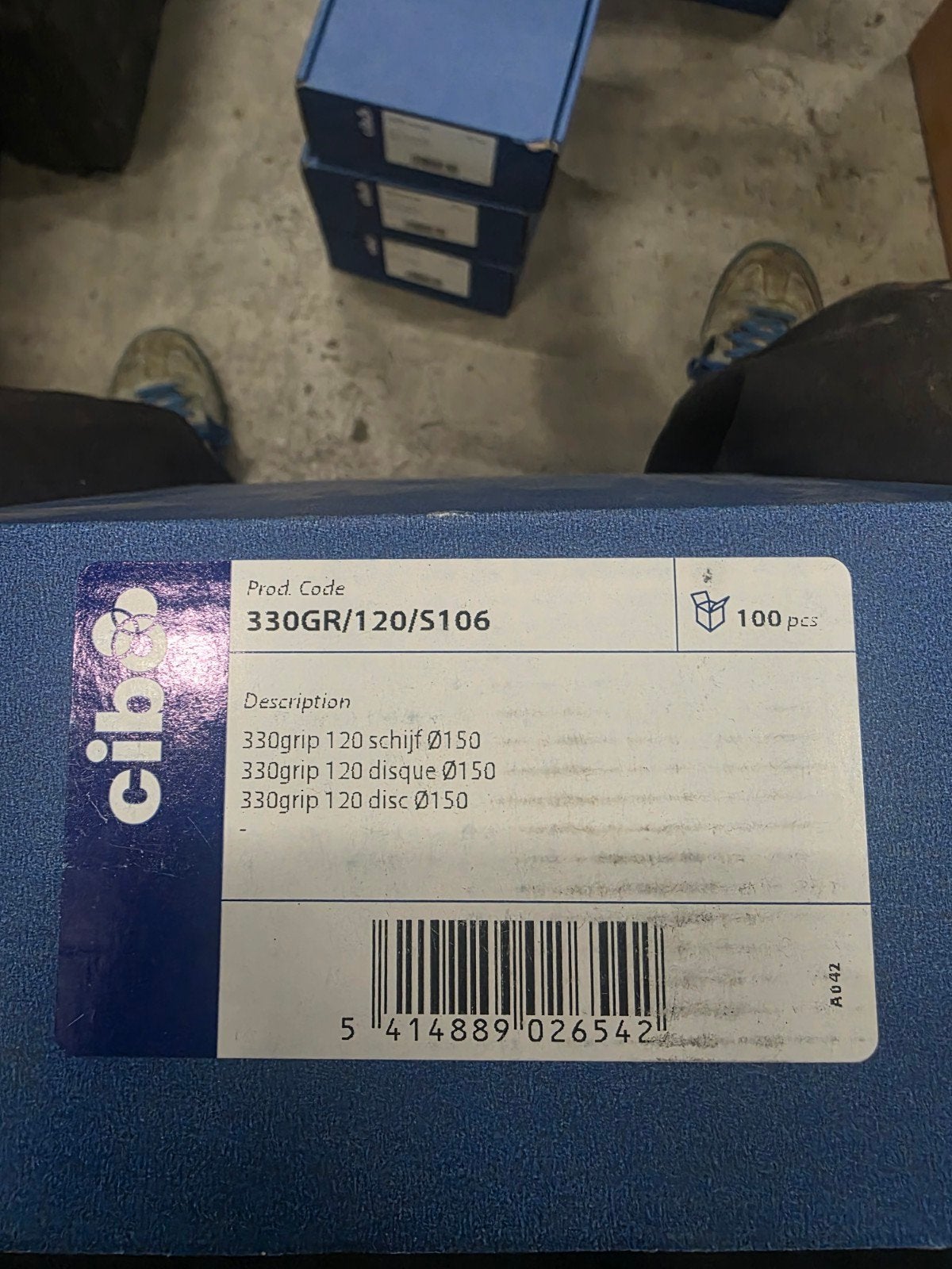 Cibo 330grip 120 schijf Ø150 P120 schuurschijven (400 stuks), Ophalen of Verzenden