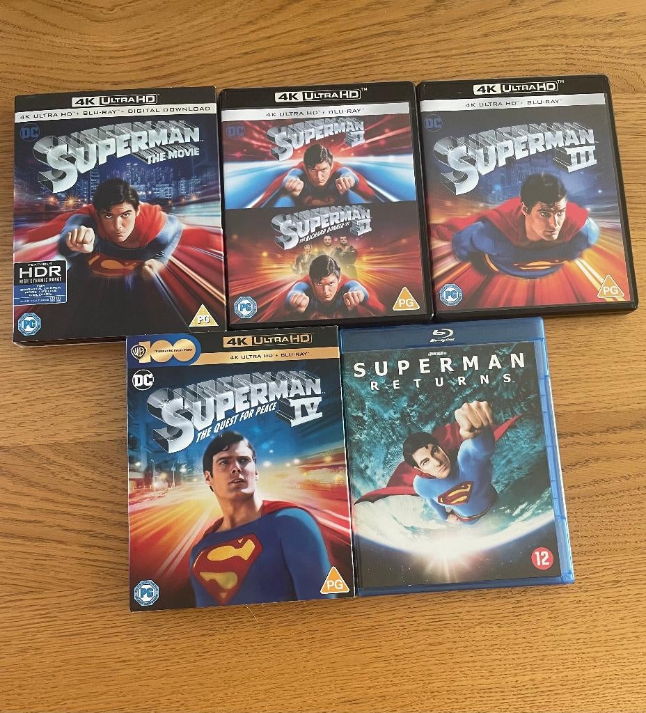 Superman 5 movie collection (lees de tekst), Cd's en Dvd's, Blu-ray, Ophalen of Verzenden, Zo goed als nieuw, Actie