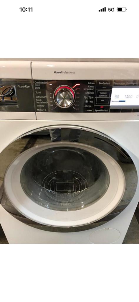 Booch hoem provisioneel wasmachine 9 kg, Ophalen, 1200 tot 1600 toeren, Gebruikt, Minder dan 85 cm