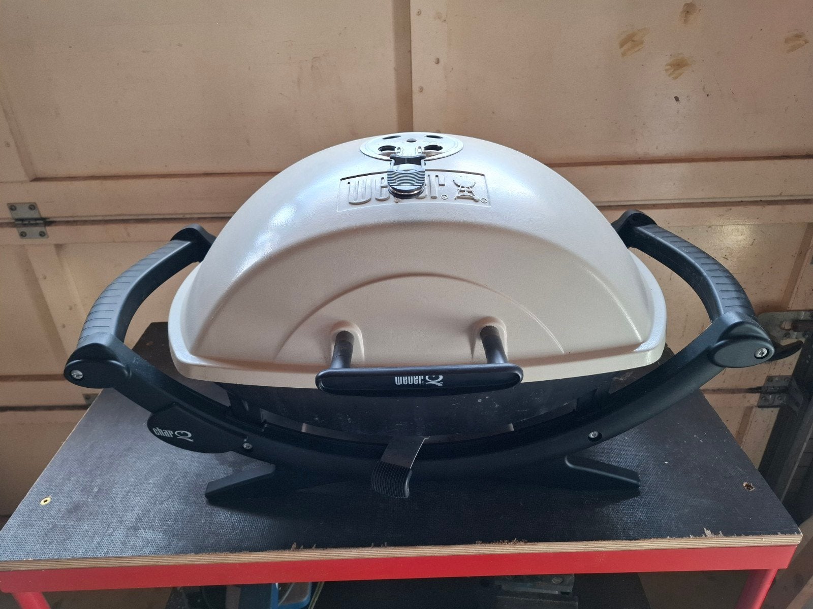 Weber Char Q houstkool barbecue - Compact en draagbaar, Ophalen of Verzenden, Gebruikt, Weber