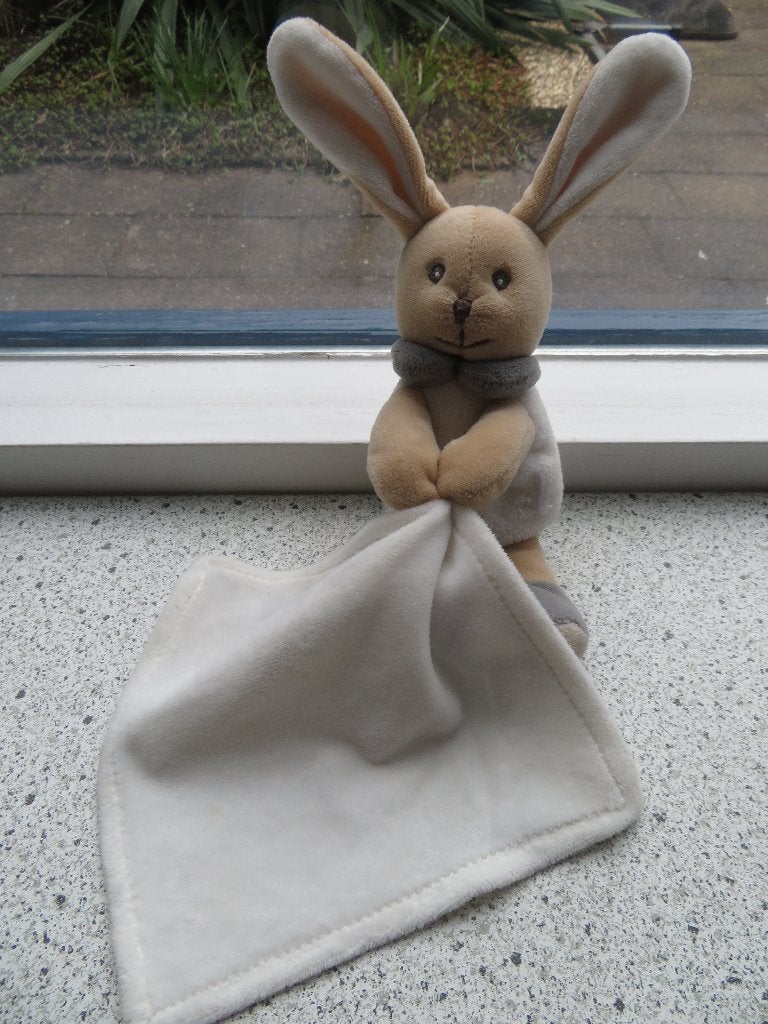 Konijn konijntje met knuffeldoekje merk Chicco Bunny, Ophalen of Verzenden, Zo goed als nieuw, Konijn, Wasbaar