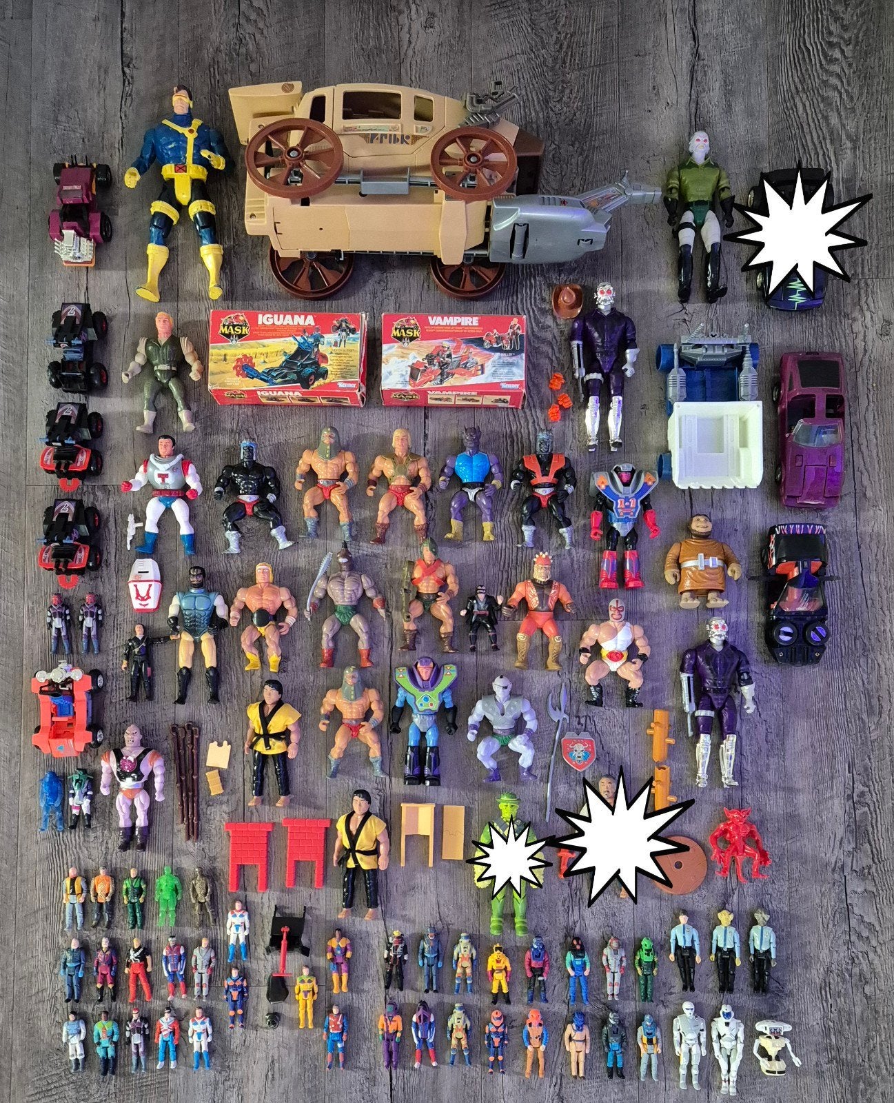M.A.S.K./Bravestarr/Karate Kid/MOTU/Sectaurs/A-Team, Verzenden, Gebruikt