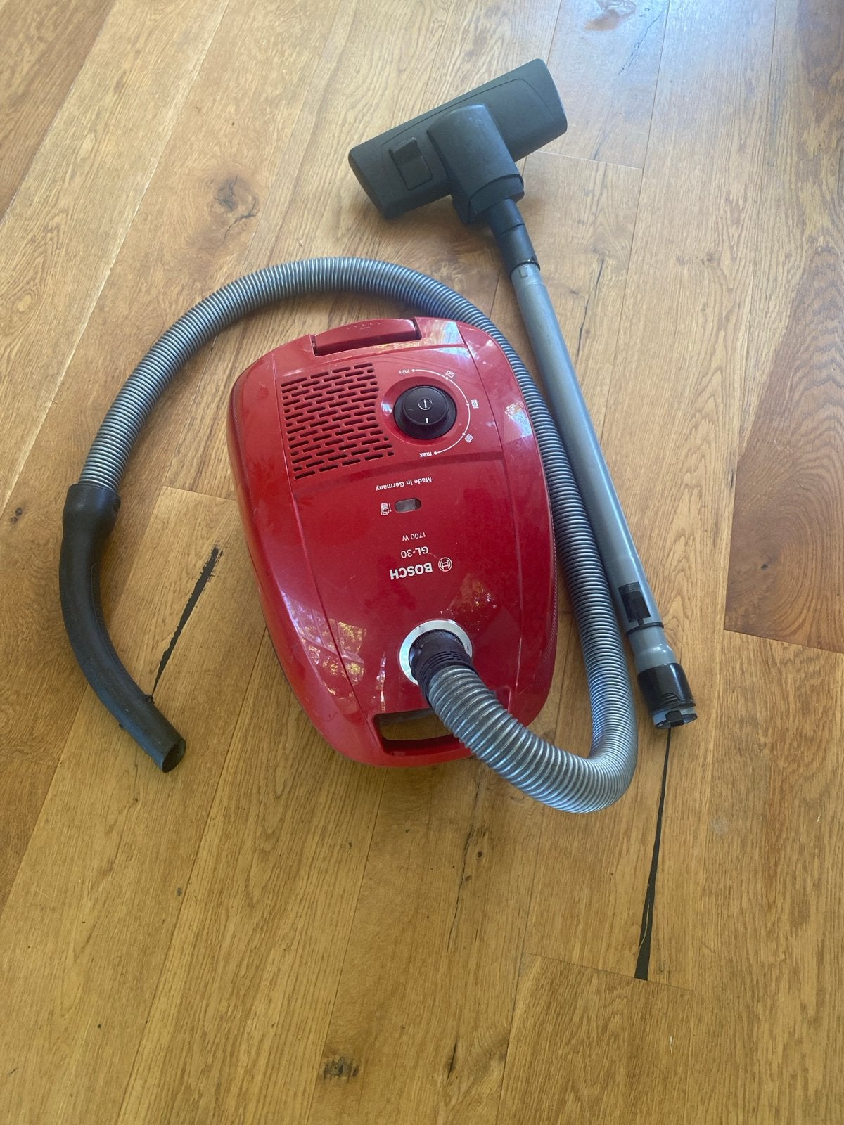 Bosch GL-30 Stofzuiger 1700W - Rood, Gebruikt, Bosch, 1600 tot 2000 watt, Sledestofzuiger