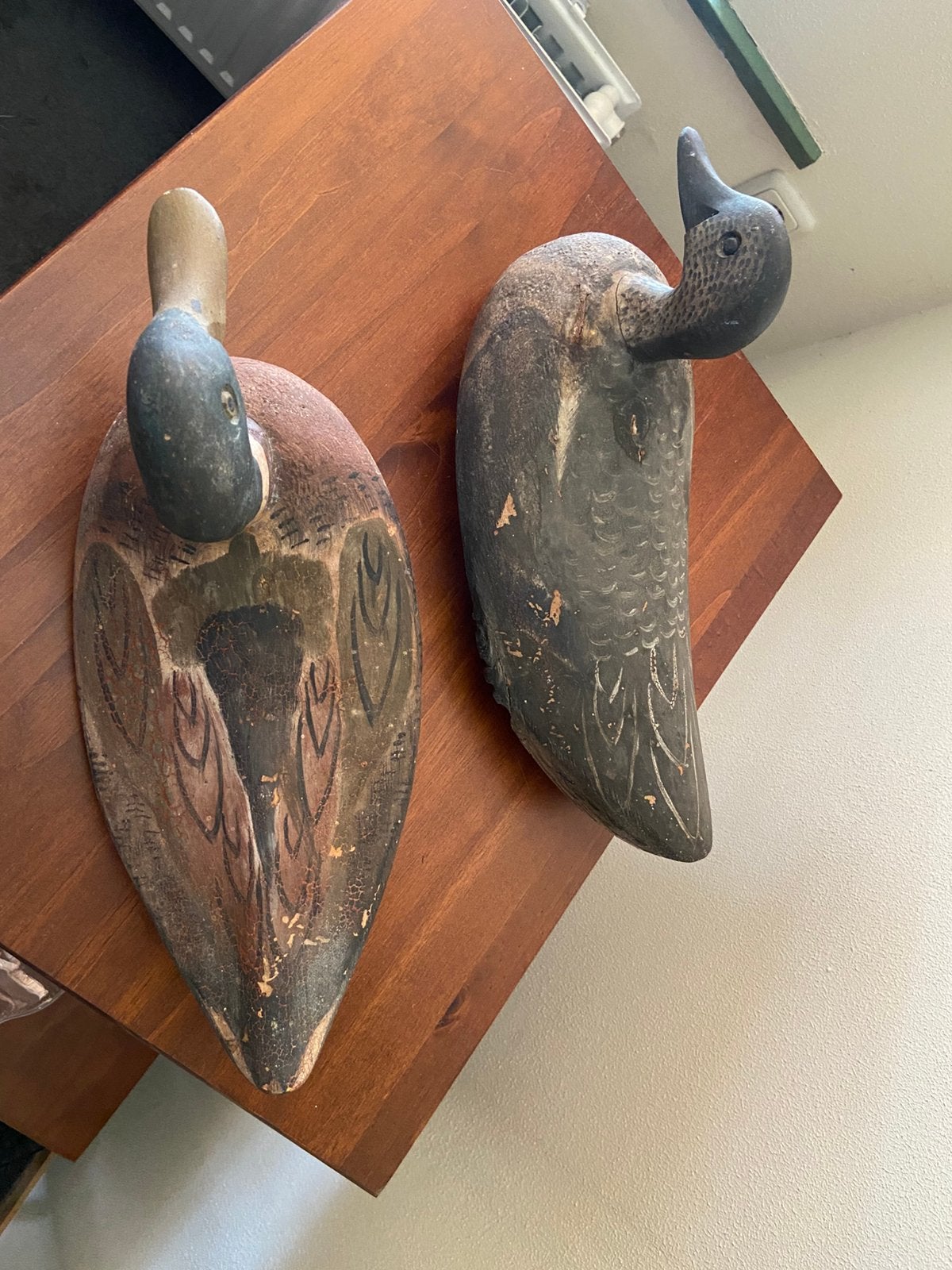Set antieke houten lokeenden, Antiek en Kunst, Ophalen of Verzenden