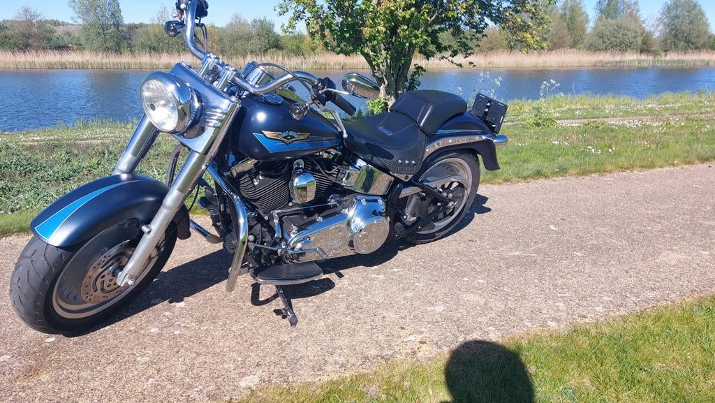 Schitterende Harley davidson Fatboy  2008   22600km, 2 cilinders, Occasion, Particulier, Handgeschakeld