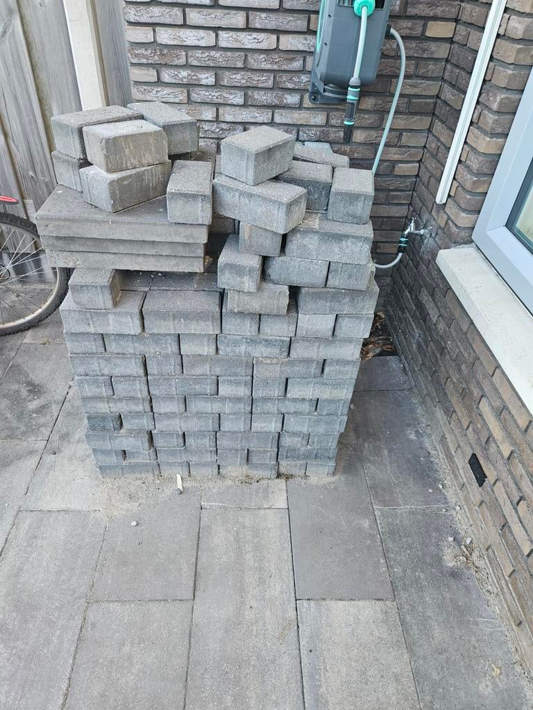 Gebruikte betonklinkers, ca. 9m², Tuin en Terras, Tegels en Klinkers, Ophalen, Gebruikt, Klinkers, 5 tot 10 m²