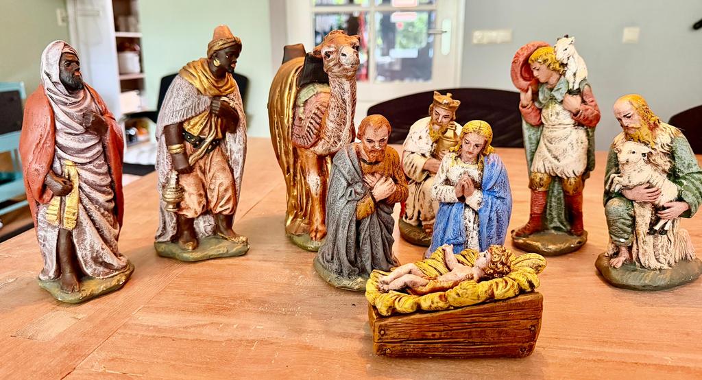 Kerststal  oud/ vintage, Antiek en Kunst, Ophalen of Verzenden