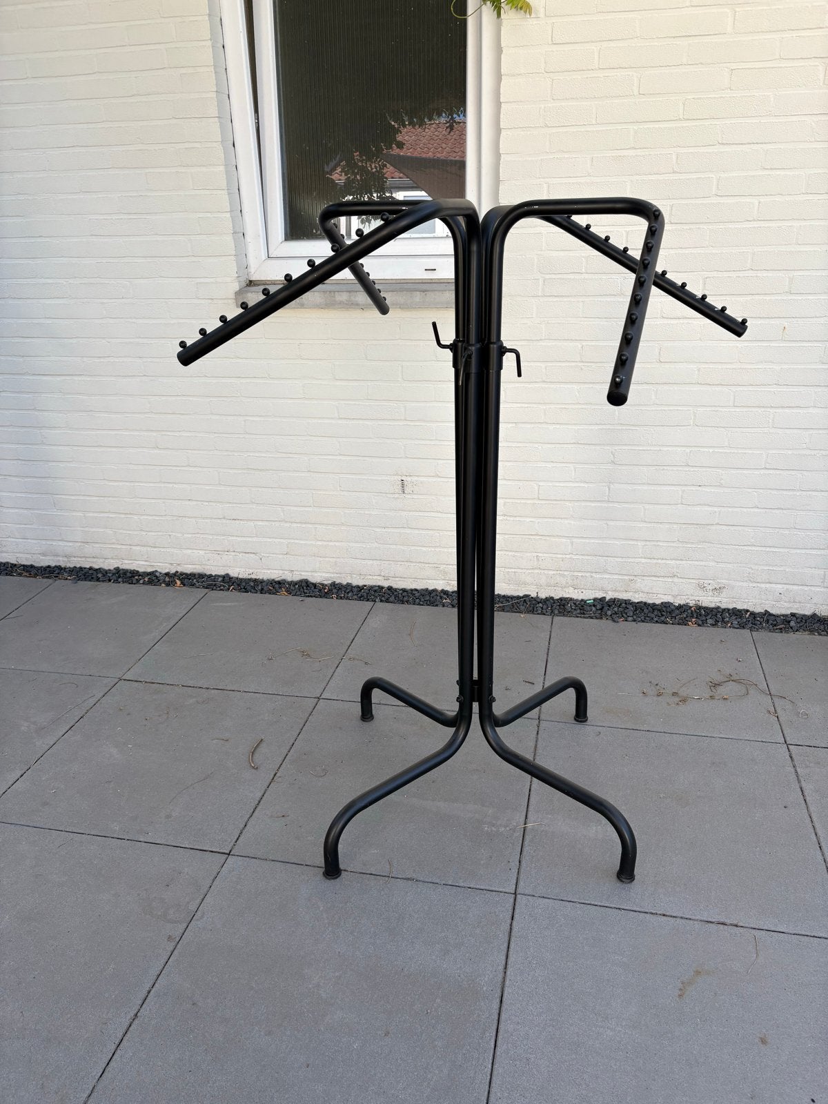 Zwart metalen kledingrek - 3 stuks, Ophalen, Gebruikt, Metaal, Volwassenen